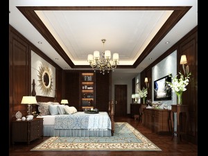 deluxe master bedroom design 155 Modelo 3D