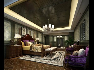 deluxe master bedroom design 156 3D मॉडल