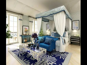 디럭스 마스터 베드룸 디자인 158 3D 모델