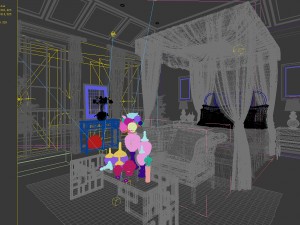 deluxe master bedroom design 158 3D Modell
