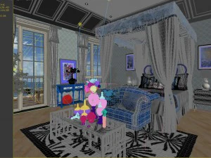 deluxe master bedroom design 158 3D Model