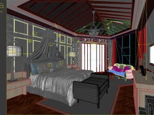 deluxe master bedroom design 159 3D 모델