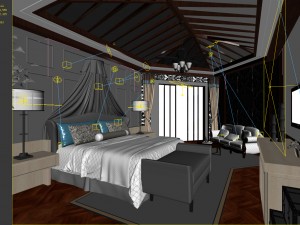 deluxe master bedroom design 159 3D 모델