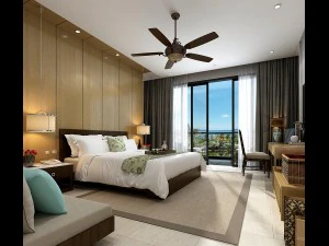 डीलक्स मास्टर बेडरूम डिज़ाइन 160 3D मॉडल