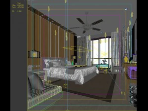 deluxe master bedroom design 160 3D Model