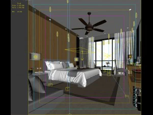 deluxe master bedroom design 160 3D Model