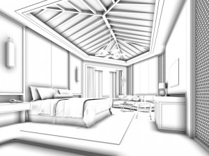 deluxe master bedroom design 161 3D Model