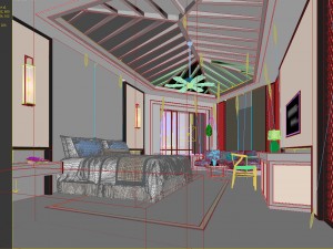 deluxe master bedroom design 161 3D Model