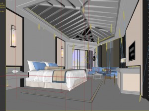 deluxe master bedroom design 161 3D Model