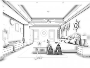 deluxe master bedroom design 163 3Dモデル