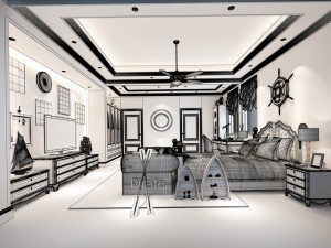deluxe master bedroom design 163 3Dモデル