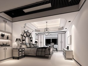 deluxe master bedroom design 164 Modelo 3D