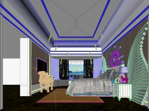 deluxe master bedroom design 165 3D Model