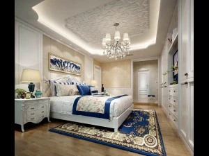 डीलक्स मास्टर बेडरूम डिजाइन 166 3D मॉडल