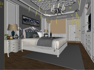 deluxe master bedroom design 166 Modèle 3D