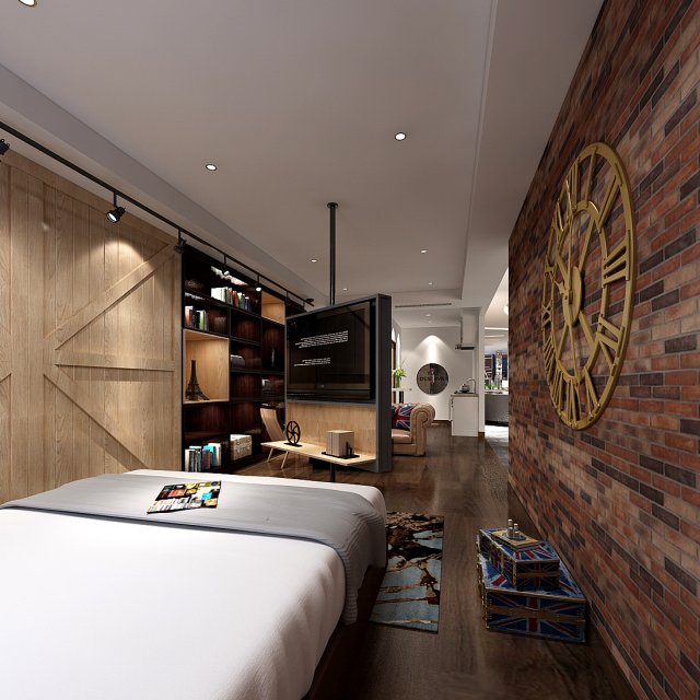 deluxe master bedroom design 169 3D 模型 .c4d .max .obj .3ds .fbx .stl .blend 