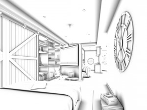 deluxe master bedroom design 169 3D 模型