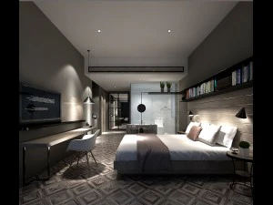 Дизайн главной спальни Делюкс 170 3D Модель