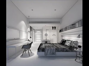 deluxe master bedroom design 170 3D Model