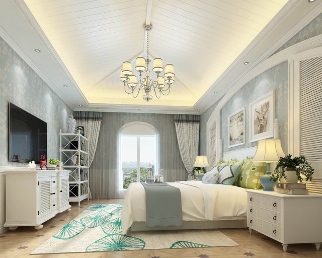 deluxe master bedroom design 171 3D 模型 .c4d .max .obj .3ds .fbx .stl .blend 