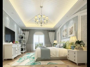 디럭스 마스터 침실 디자인 171 3D 모델