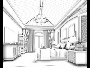deluxe master bedroom design 171 3D 模型
