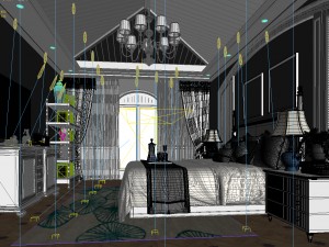 deluxe master bedroom design 171 3D 模型