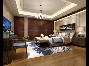 deluxe master bedroom design 172 3D Model
