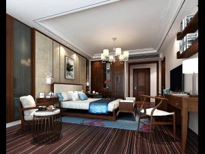 디럭스 마스터 침실 디자인 173 3D 모델