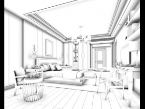 deluxe master bedroom design 173 3D Model