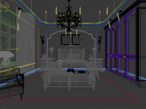 deluxe master bedroom design 175 3D Model