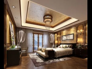 디럭스 마스터 베드룸 디자인 177 3D 모델