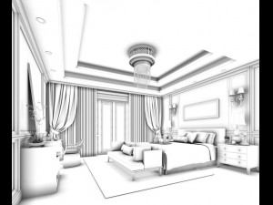 deluxe master bedroom design 177 Modelo 3D