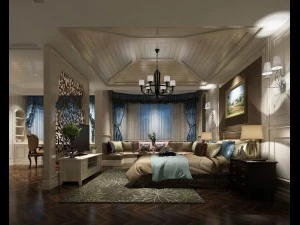 디럭스 마스터 침실 디자인 180 3D 모델