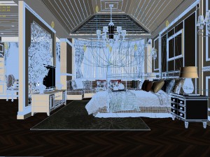deluxe master bedroom design 180 3D-Modell