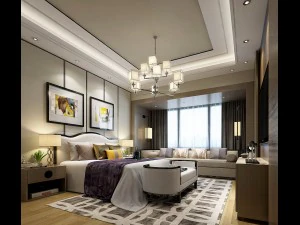 deluxe master bedroom design 181 3D Model