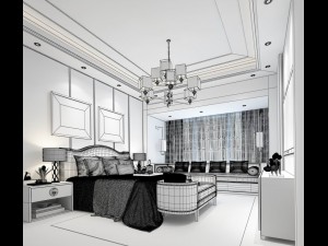 deluxe master bedroom design 181 3D 모델