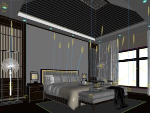 deluxe master bedroom design 182 Modello 3D