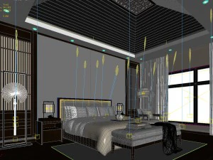 deluxe master bedroom design 182 3D Model