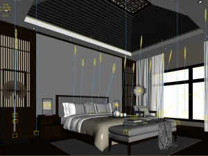 deluxe master bedroom design 182 3D Model