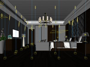 deluxe master bedroom design 183 3D Modell
