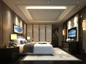 डीलक्स मास्टर बेडरूम डिज़ाइन 184 3D मॉडल