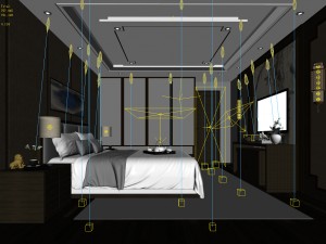 deluxe master bedroom design 184 3D Model