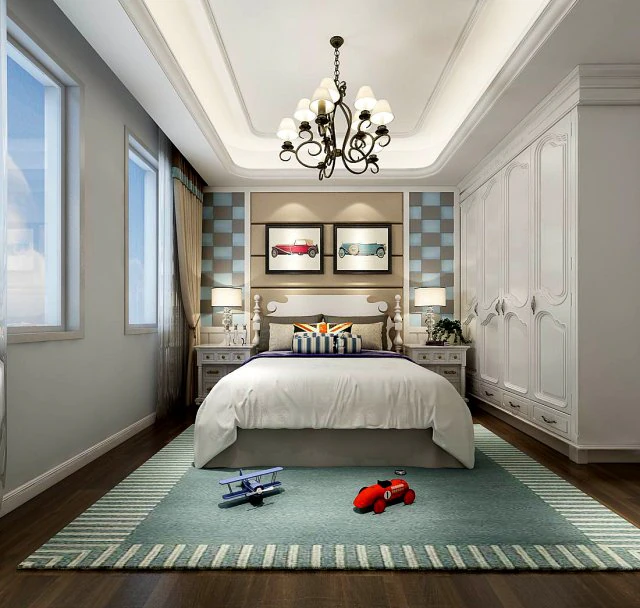 deluxe master bedroom design 185 3D Model .c4d .max .obj .3ds .fbx .stl .blend 