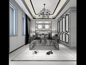 deluxe master bedroom design 185 3D Model