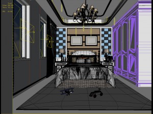 deluxe master bedroom design 185 3D Model