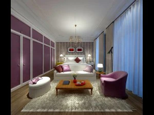 deluxe master bedroom design 186 3D Model