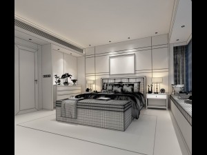 deluxe master bedroom design 187 3D Model