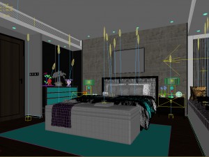 deluxe master bedroom design 187 3D Model