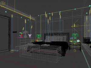 deluxe master bedroom design 187 3D Model